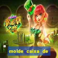 molde caixa de baralho png